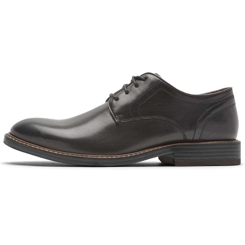 Oxfords Rockport Homem Pretas - Kenton Plain Toe - 03257VTJC